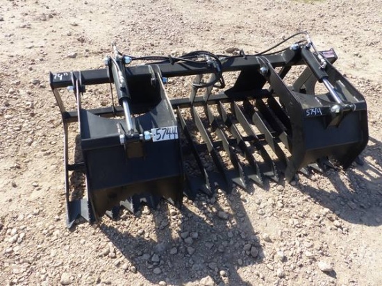 74" QUICK ATTACH BRUSH GRAPPLE FOR SKID STEER