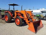 KUBOTA M6040 4X4 TRACTOR W/ FRONT END LOADER