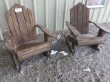 (2) ADIRONDACK WOOD ROCKERS