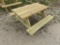 PICNIC TABLE FOR CHILDREN 4'X2'X26