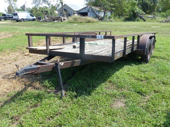 SHOPMADE 16'X76" LOWBOY TRAILER