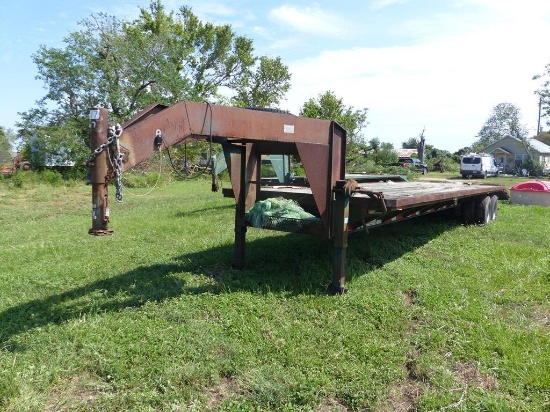 2000 FAIRWEST 33'X8' GN DOVETAIL FLAT BED TRAILER