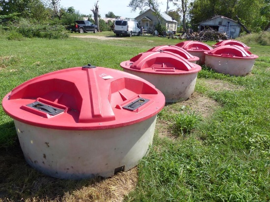 6 280 GALLON MOLASSES LICK FEEDERS