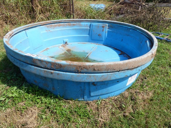 2 8' POLY WATER TROUGHS
