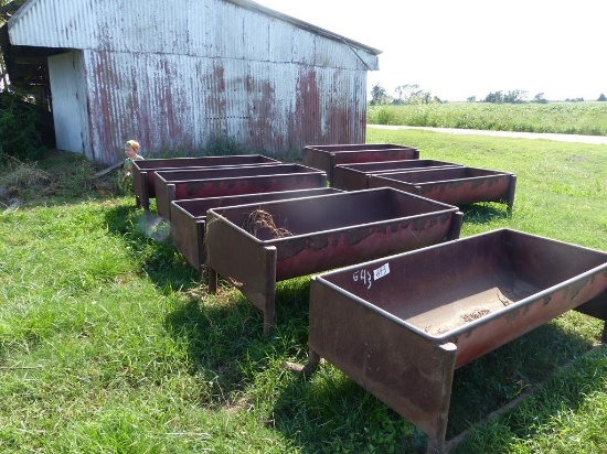 (8)  5 1/2' PIPE FEEDERS ON SKIDS
