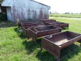 (8)  5 1/2' PIPE FEEDERS ON SKIDS