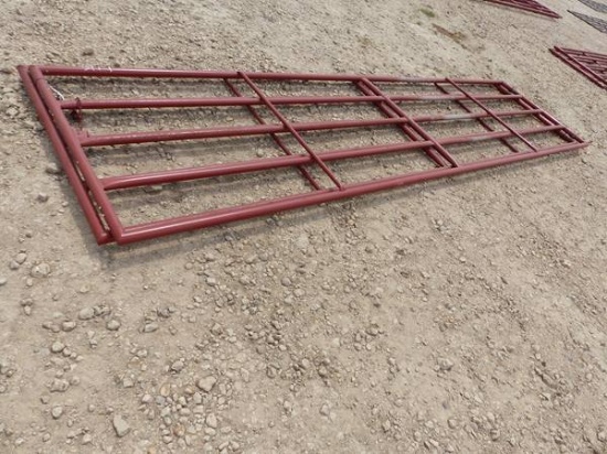 2-16' 5 RAIL RED WELDABLE GATES
