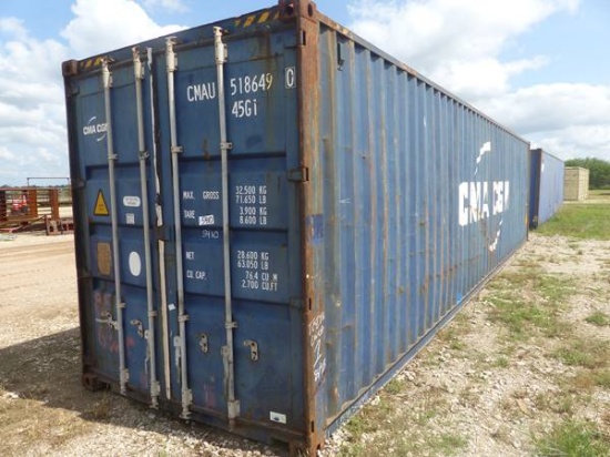 40' HIGH CUBE SHIPPING CONTAINER