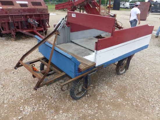 RED WHITE AND BLUE PULL BEHIND BUGGY