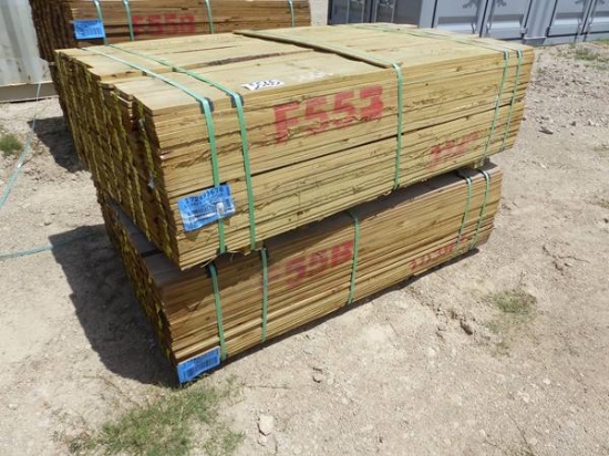2 BUNDLES 480 PIECES 5/8 X 6" X 6' FENCING WOOD