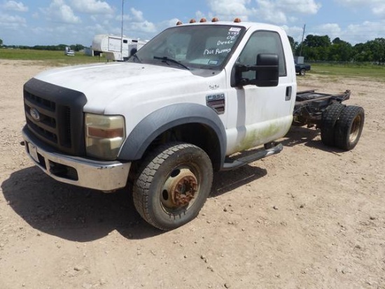 2008 FORD F550 SINGLE CAB TRUCK