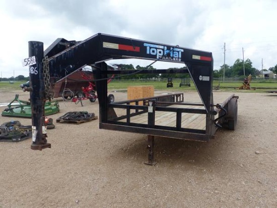 2010  TOP HAT 20' X 8' GOOSENECK LOWBOY TRAILER
