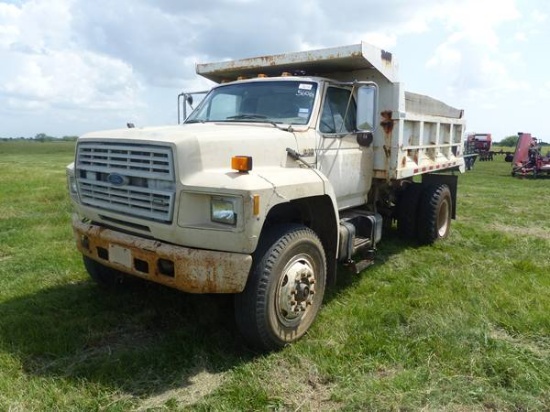 1991 FORD F800 DUMP TRUCK