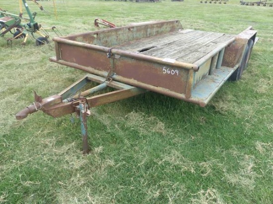 SHOPMADE 16' X 76" BUMPER PULL PIPERAIL LOWBOY