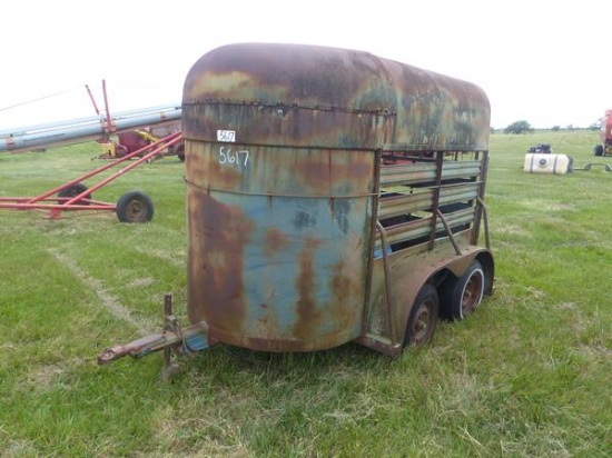 SHOPMADE BUMPER PULL 2 HORSE STOCK TRAILER