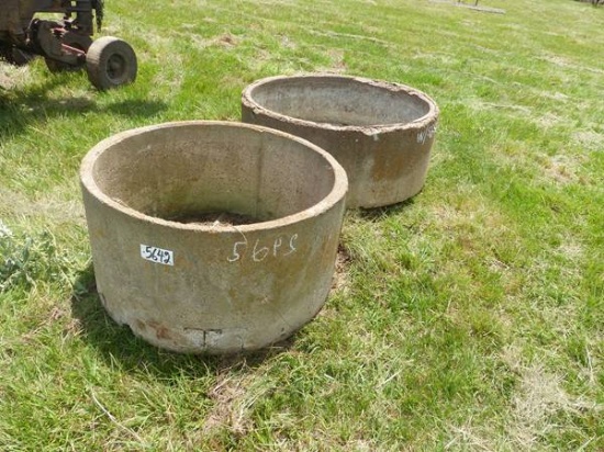 2 CONCRETE WATER TROUGHS