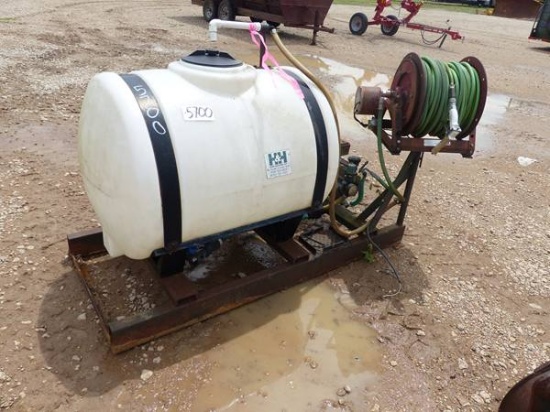 H & H COMMERCIAL POWER WASHER ON SKID