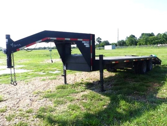 2010 AMERITRAIL 24'X100" GOOSENECK FLATBED TRAILER