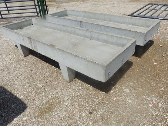 2  COX CEMENT 10X3 FEED TROUGH