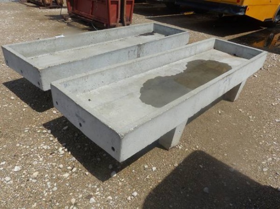 2  COX CEMENT 10X3 FEED TROUGH