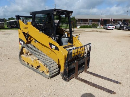 CATERPILLER 259B3 TRACK SKID STEER W/BUCKET & FORKS