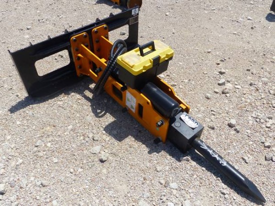 QUICK ATTACH SKID STEER ROCK HAMMER