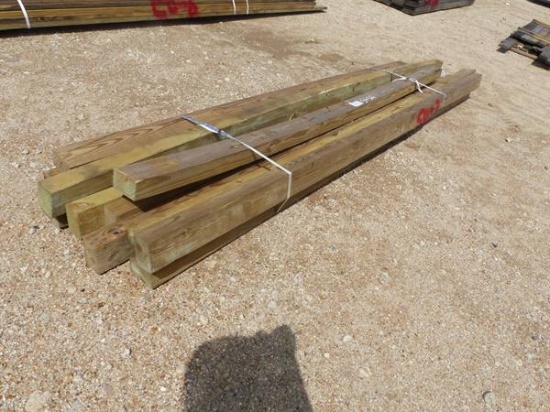 14 PIECES 4 X 6 X 12 YELLOW PINE LUMBER
