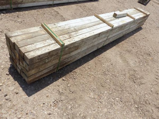 25 PIECES 4 X 4 X 14' TREATED LUMBER
