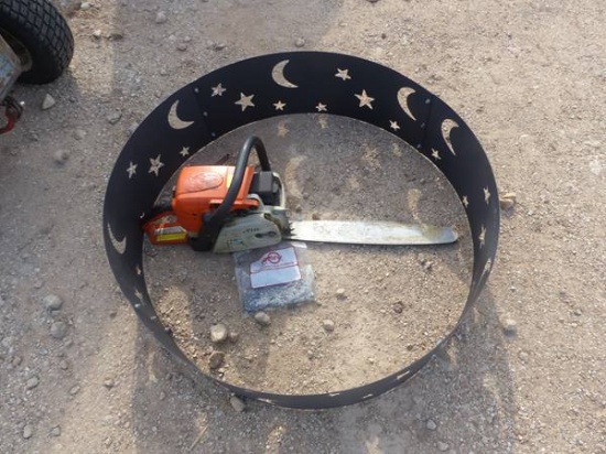 DECORATIVE FIRE RING/ STIHL CHAINSAW