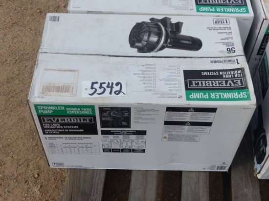 SPRINKLER PUMP FOR IRRIGATION SYSTEM