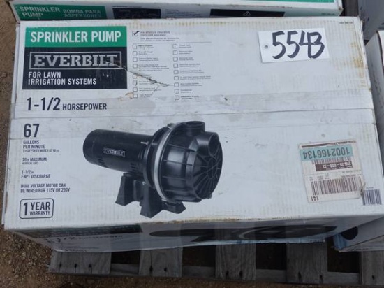 SPRINKLER PUMP FOR IRRIGATION SYSTEM