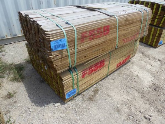 2 BUNDLES 480 PIECES 5/8 X 6" X 6' FENCING WOOD