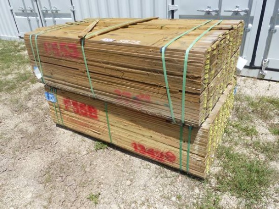 2 BUNDLES 480 PIECES 5/8 X 6" X 6' FENCING WOOD