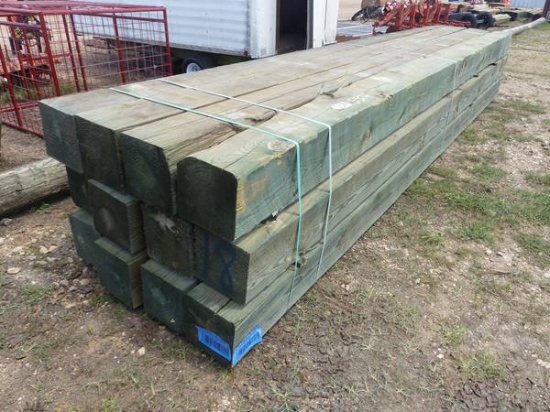 1 BUNDLE 12 PIECES 10" X 10" X 18 TREATED LUMBER
