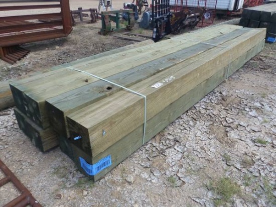 1 BUNDLE 8 PIECES 10" X 10" X 18 TREATED LUMBER
