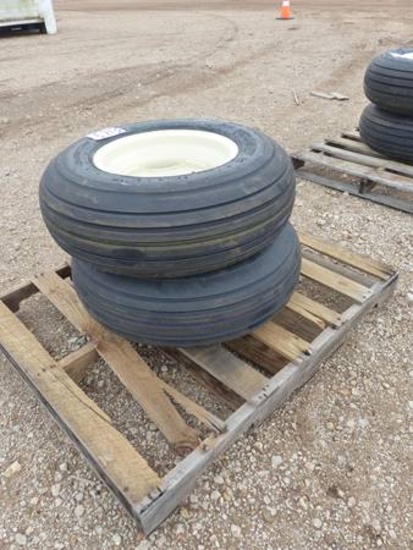 NEW 2-9.5L X 15 IMPLEMENT TIRES MOUNTED