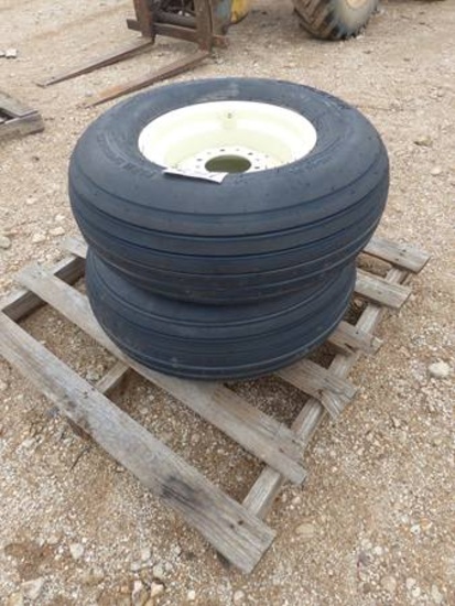 NEW 2-11L X 15 IMPLEMENT TIRES MOUNTED