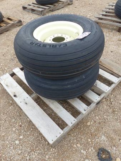 NEW 2-11L X 15 IMPLEMENT TIRES MOUNTED