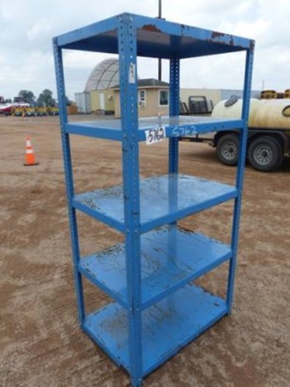 BLUE 3X2X6 METAL 5 SHELF RACK