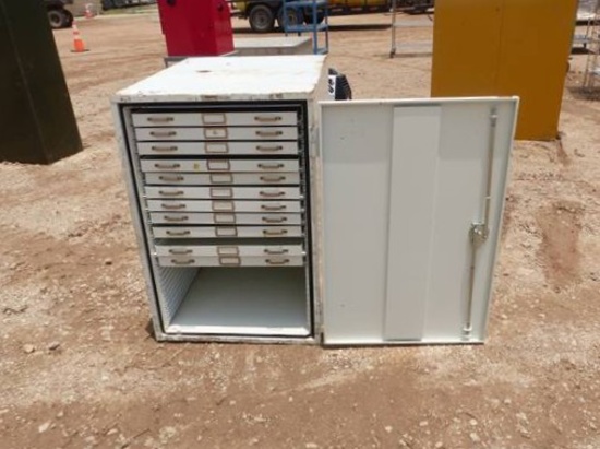 11 DRAWER WHITE STORAGE LOCKER