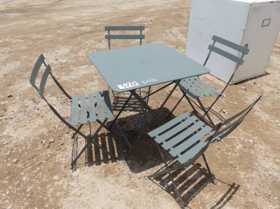 4 CHAIR PATIO SET (METAL)