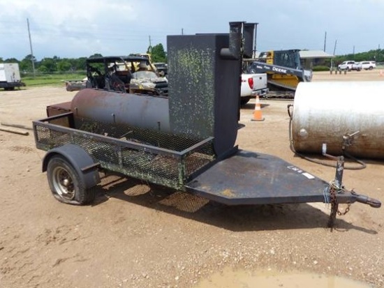 12' BBQ SMOKER ON TRAILER