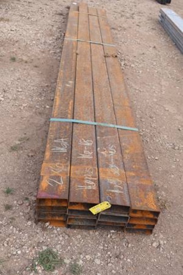 16-2"x6" 11 GA SQUARE TUBING 16-18' LENGTH