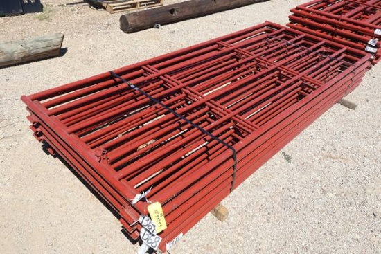 2-10' RED 6 RAIL GATE