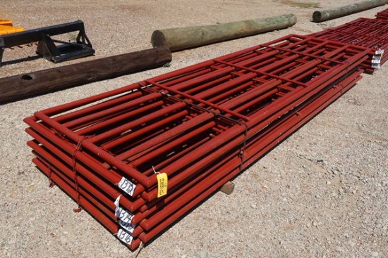 2-14' RED 5 RAIL WELDABLE GATES