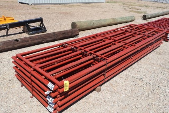 2-14' RED 5 RAIL WELDABLE GATES