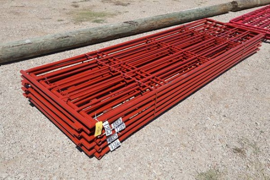 2-14' 6 RAIL RED GATES