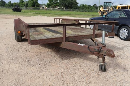 2014 SHOP MADE 16' LIGHTWEIGHT LOWBOY TRAILER