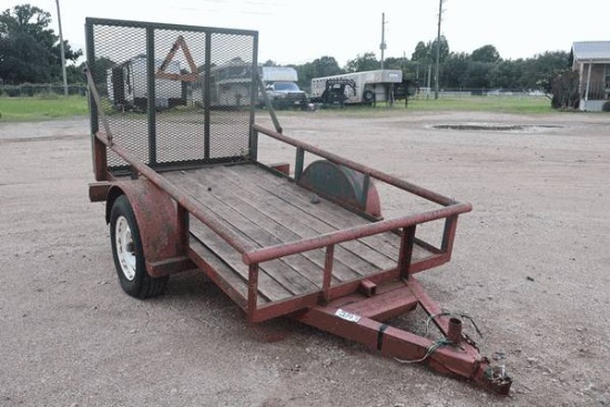 1990 TEXAS BRAGG 55"x 8' UTILITY TRAILER