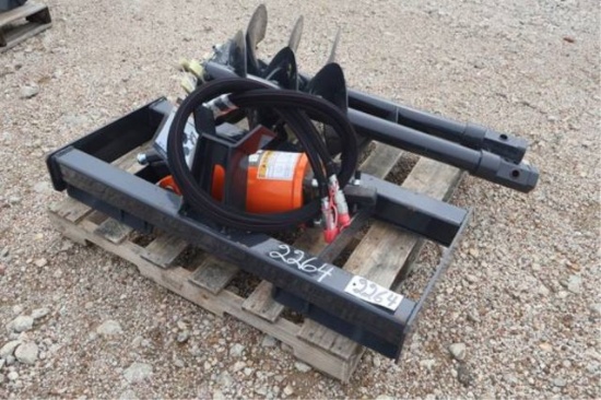 Quick Attach Skid Steer Auger Bit And Drive